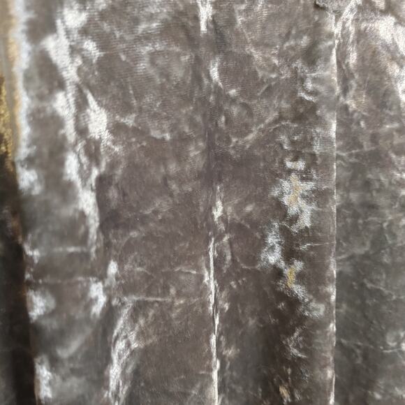 Hippie Rose Size Small S New NWT Velvet Silver Shiny Tank Top Lace Metallic - Picture 10 of 13